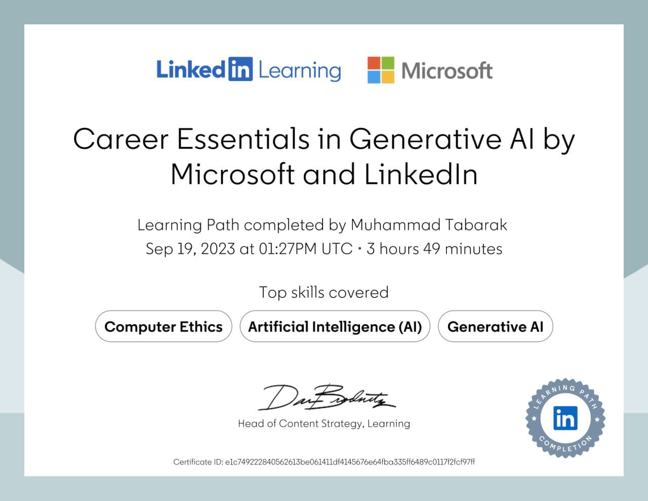 Career Essentials in Generative AI